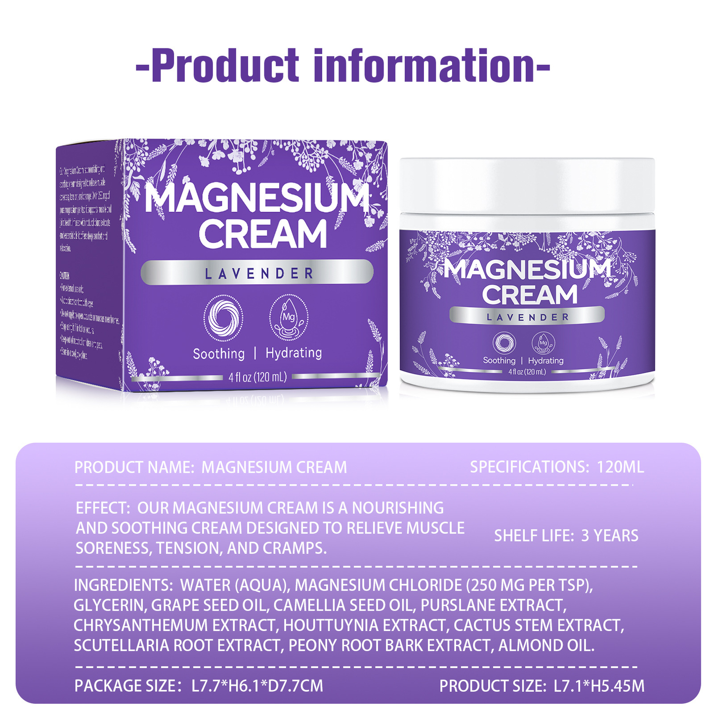 Magnesium Restorative Cream for PCOS and PMS relief