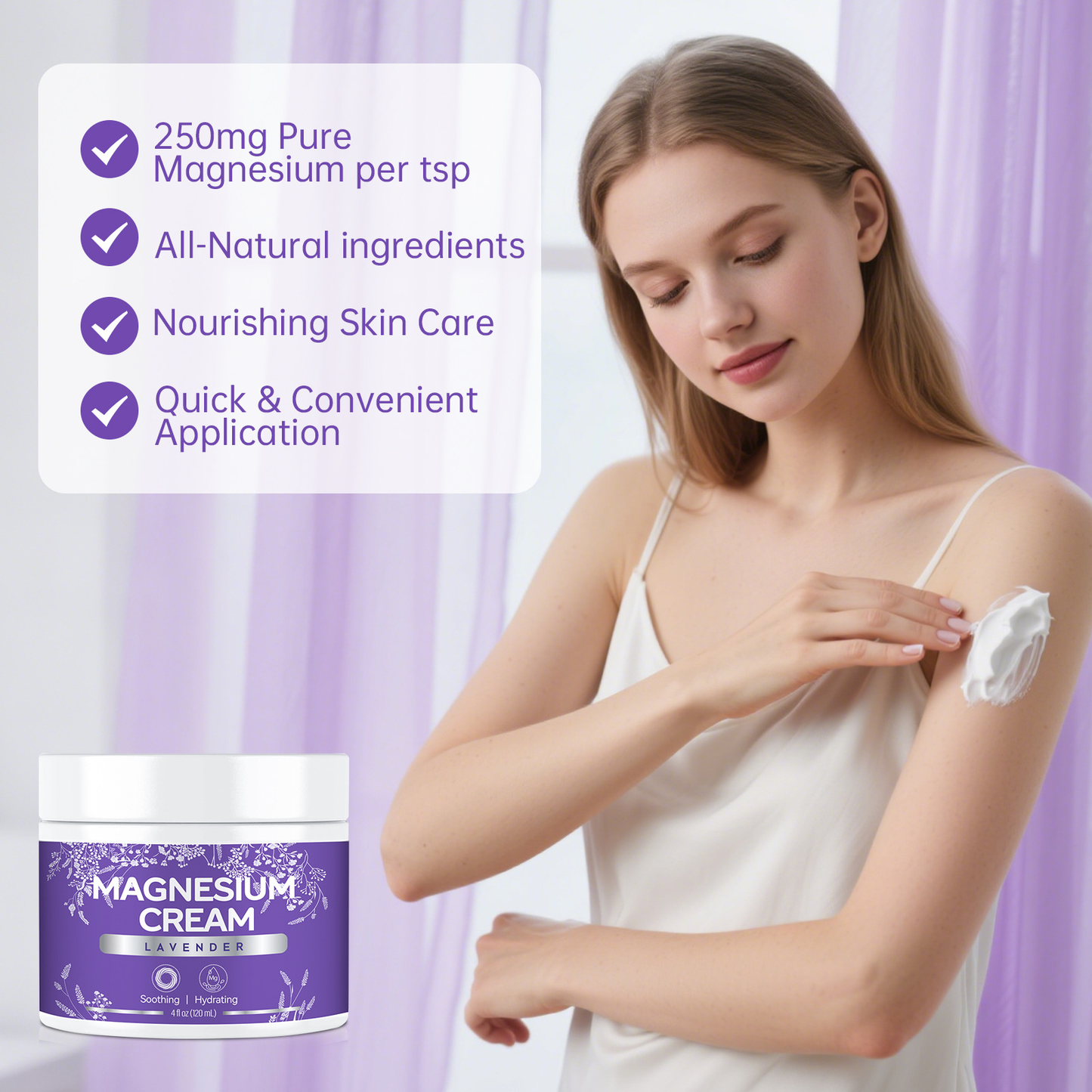 Magnesium Restorative Cream for PCOS and PMS relief